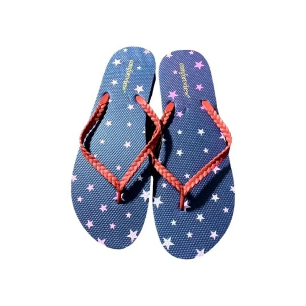 Comfortview Navy blue with red‎ woven rubber strap